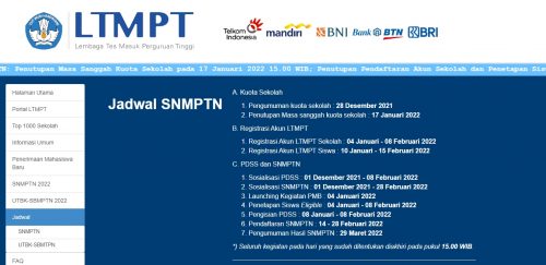 Cara Membuat Akun LTMPT Siswa Kelas 12 2022 Eligible Tidak Eligible