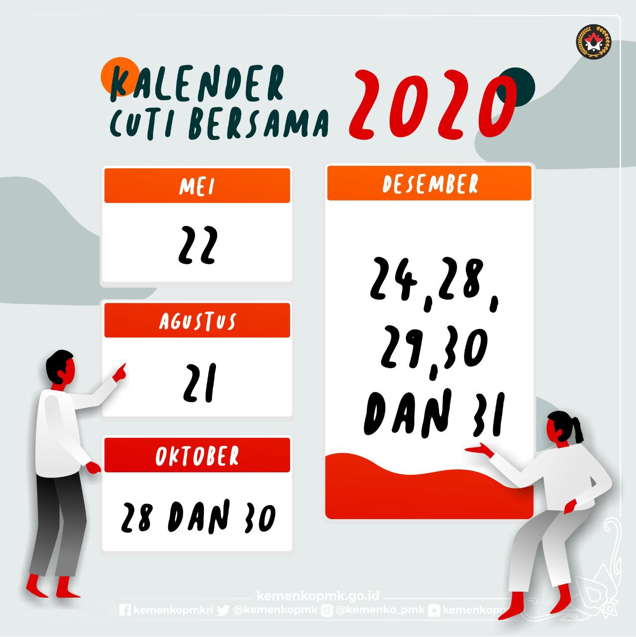 Diubah, Berikut Jadwal Lengkap Libur Dan Cuti Bersama 2020 (Baru ...