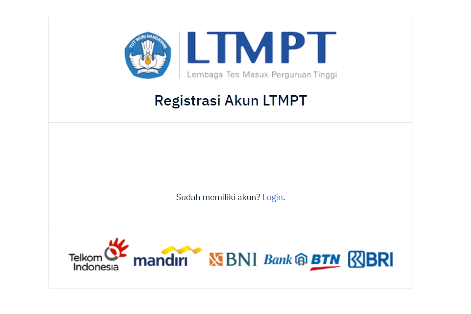 Ltmpt 2022 registrasi Registrasi Akun