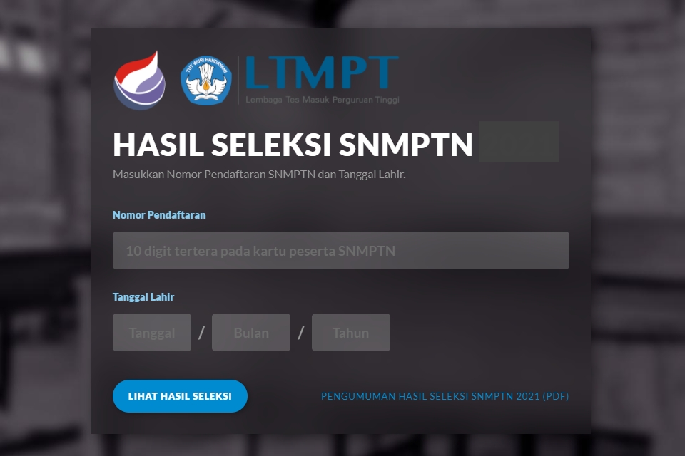 Cara Cek Hasil Pengumuman SNMPTN Via Website Resmi LTMPT