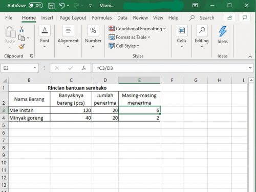 10 Contoh Rumus Excel Dan Cara Menggunakannya, Lengkap – Blog Mamikos