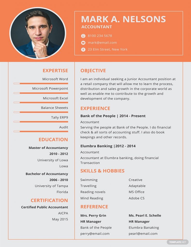 best resume format for experienced candidates