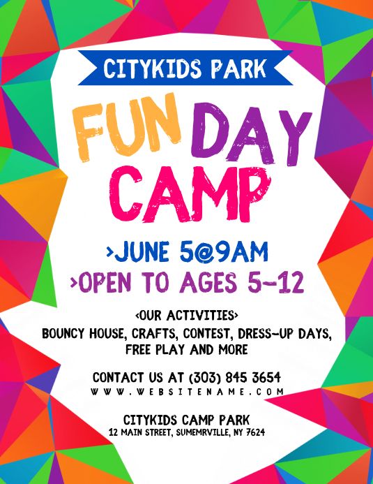 Contoh Poster Fun Day Camp