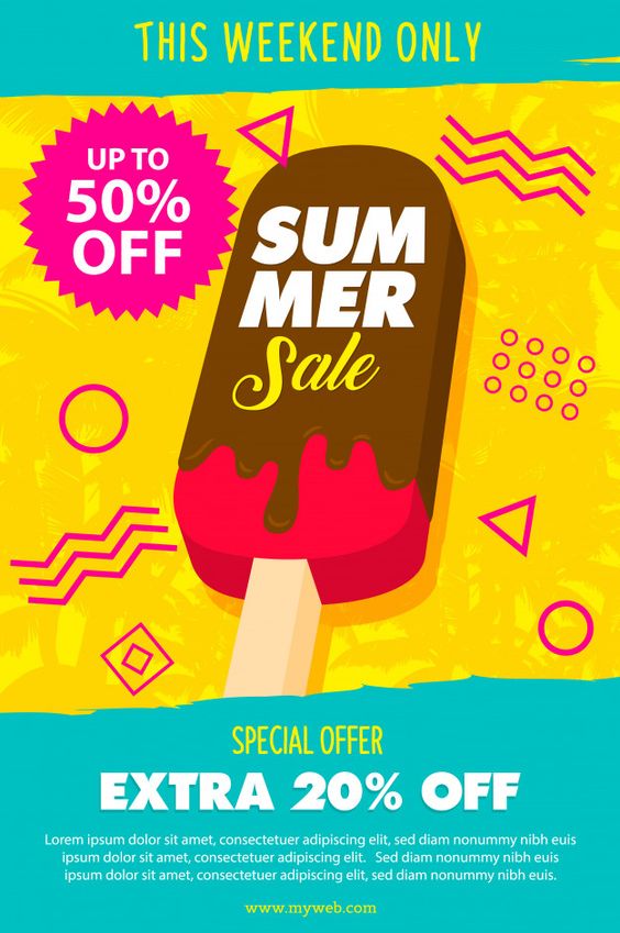 Contoh Poster Summer Sale