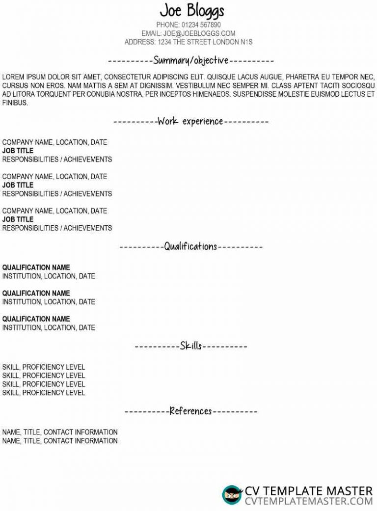 4 Contoh CV Tulis Tangan yang Jelas dan Menarik – Blog Mamikos