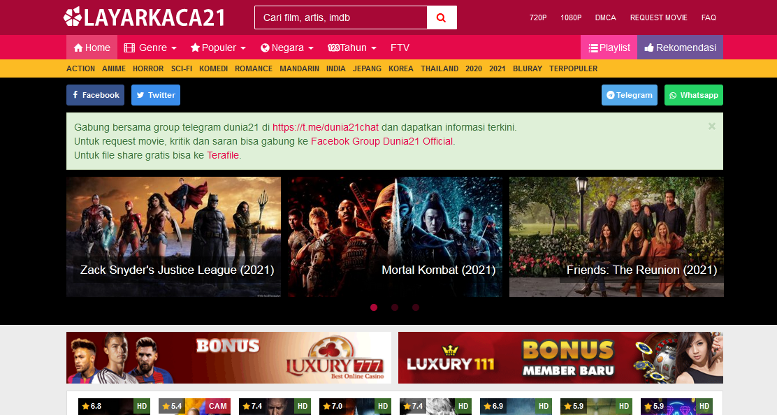 10 Situs Alternatif Nonton Film Online IndoXXI, LK21, Bioskopkeren ...