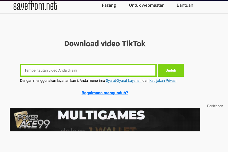 Cara Download Video Tiktok Tanpa Watermark seraya Menggunakan id.savefrom.net
