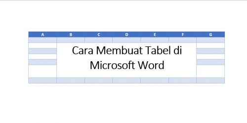 Langkah Langkah Membuat Tabel Di Microsoft Word Mudah 8491