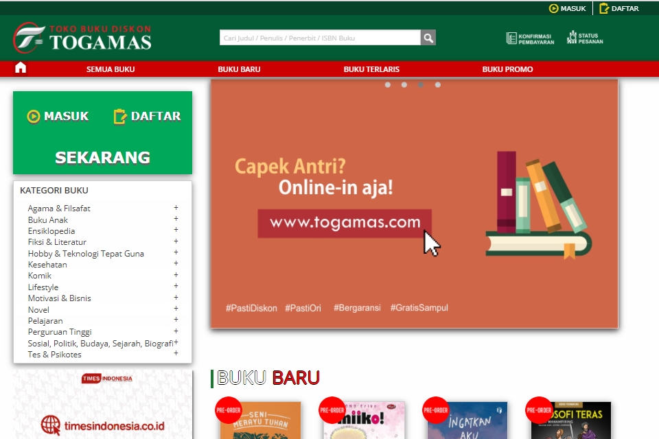 12 Toko Beli Buku Online Terlengkap dan Terbesar di Indonesia – Blog ...