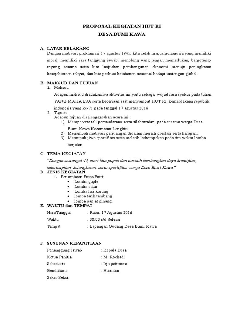 √ 2 Contoh Proposal Kegiatan Penelitian Dan Cara Me