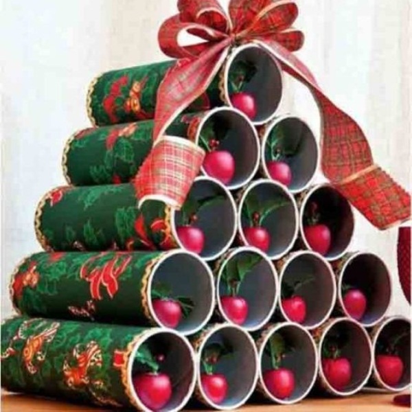 Cara Membuat Pohon Natal dari Kaleng Keripik Kentang