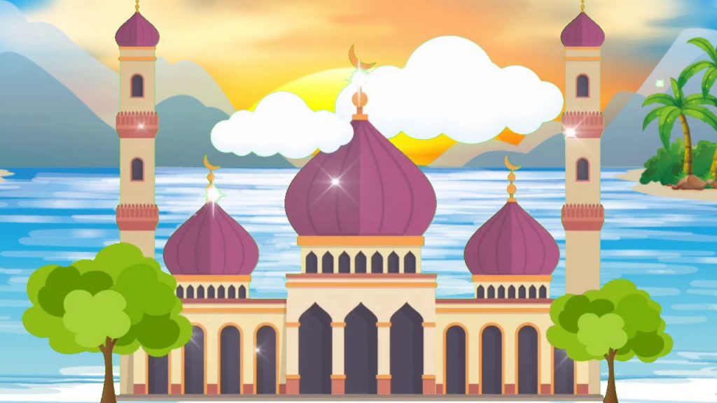 Download Gambar Masjid Kartun dan Animasi yang Bagus, Gratis