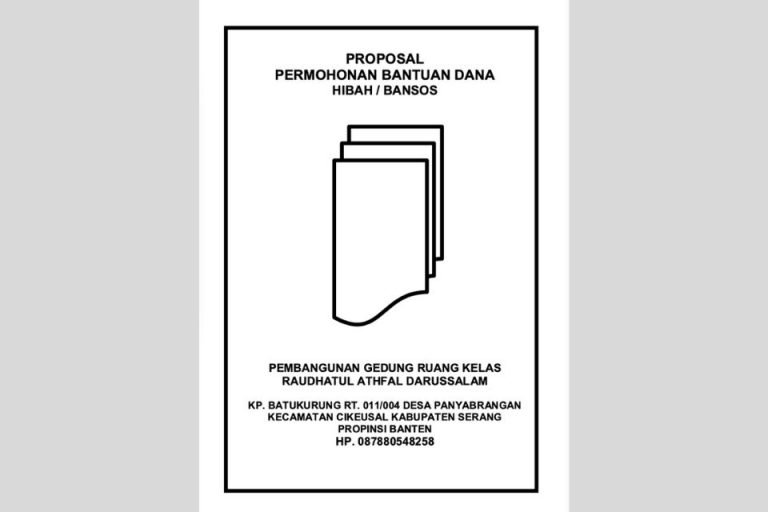 Contoh Proposal Bantuan Dana Pembangunan Yang Baik Dan Benar Beserta ...