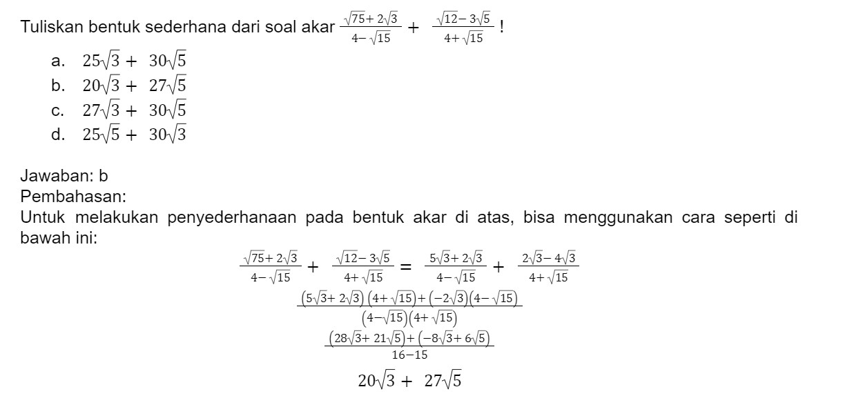 ﻿9 Soal Matematika Kelas 10 Semester 1 dan Jawabannya Lengkap – Blog