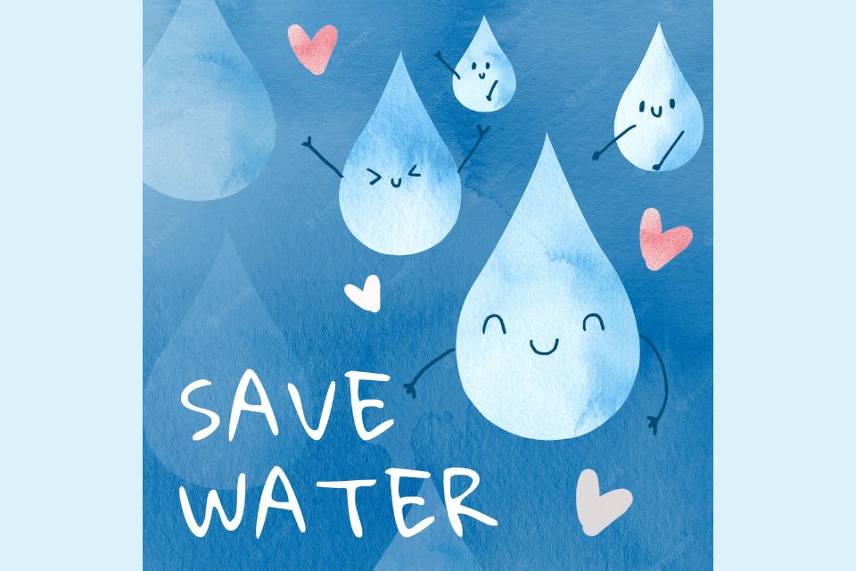 Contoh Poster Hemat Air yang Bagus dan Mudah Digambar 
