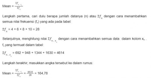 Contoh Soal Mean Median Modus Kelas 12 beserta Jawabannya Lengkap ...