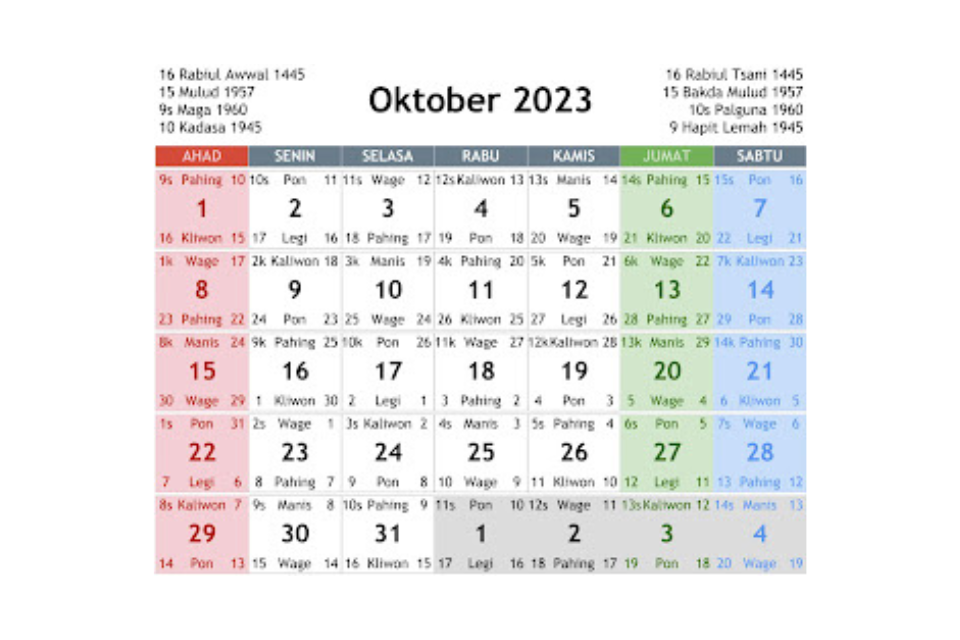 Kalender 2023 Lengkap Dengan Tanggal Merah Libur Nasional Januari Desember Blog Mamikos 9119