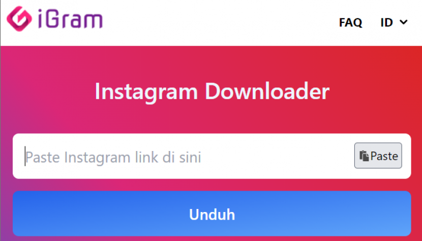 Download Video Reels Instagram Menggunakan iGram