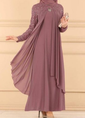 Model Gamis Brokat Kombinasi Satin Terbaru Yang Elegan Blog Mamikos