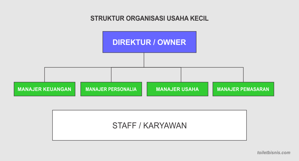 Struktur Organisasi Perusahaan Kecil