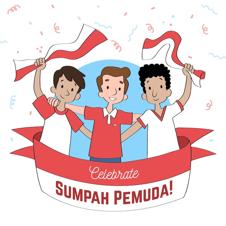 Sumpah Pemuda gambar kartun