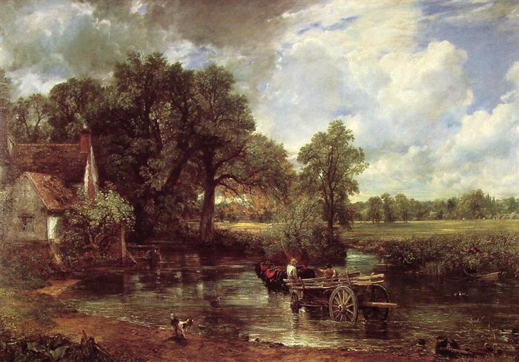 contoh lukisan naturalisme John Constable The Hay Wain 1821