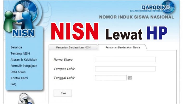 Cara Cek NISN Siswa Berdasarkan Nama Secara Online, Mudah Dan Cepat ...