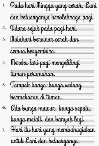 10 Contoh Kalimat Tegak Bersambung Dengan Huruf Kapital Yang Benar Blog Mamikos 5528