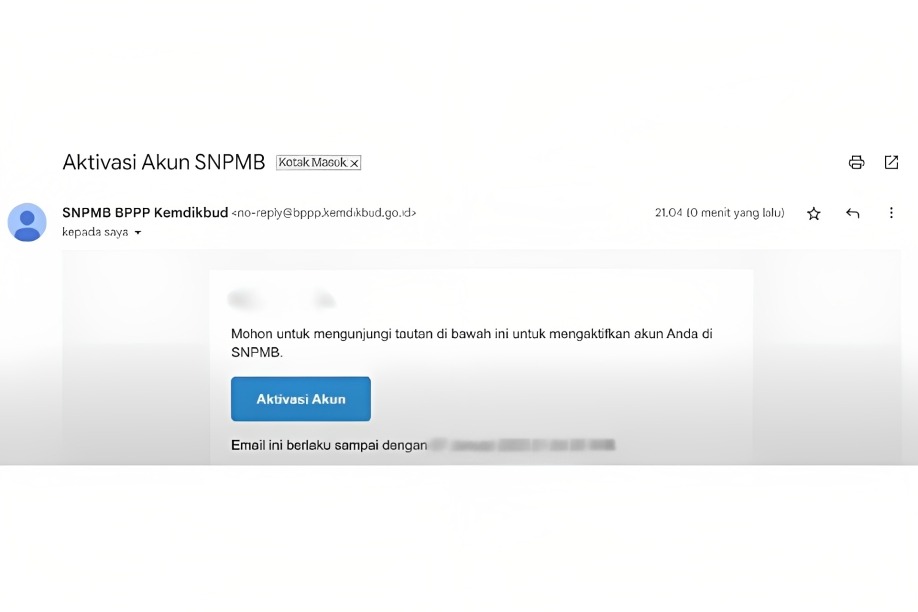 Cara Aktivasi Email SNPMB 2024