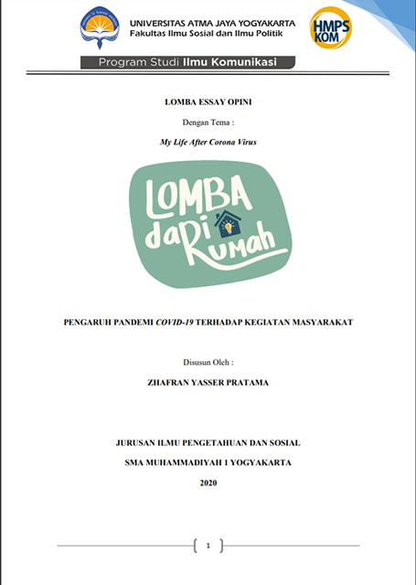 contoh cover lomba essay