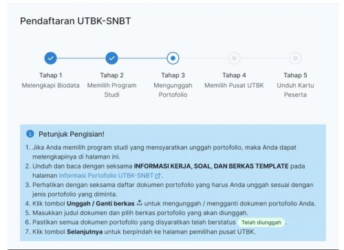 Panduan Menu Alur Pendaftaran UTBK SNBT 2023 Beserta Gambar Tampilannya ...