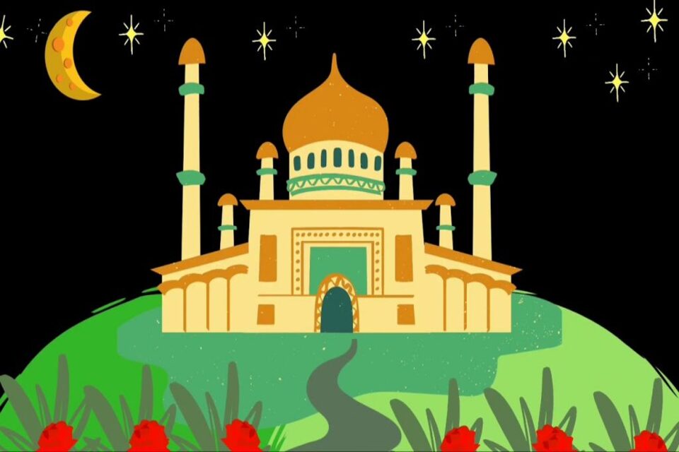 10 Download Gambar Masjid Kartun dan Animasi yang Bagus, Gratis!