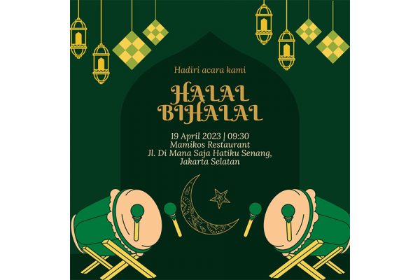 7 Contoh Undangan Halal Bihalal 2023 Dan Cara Membuatnya Yang Bagus ...