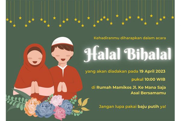 7 Contoh Undangan Halal Bihalal 2023 Dan Cara Membuatnya Yang Bagus