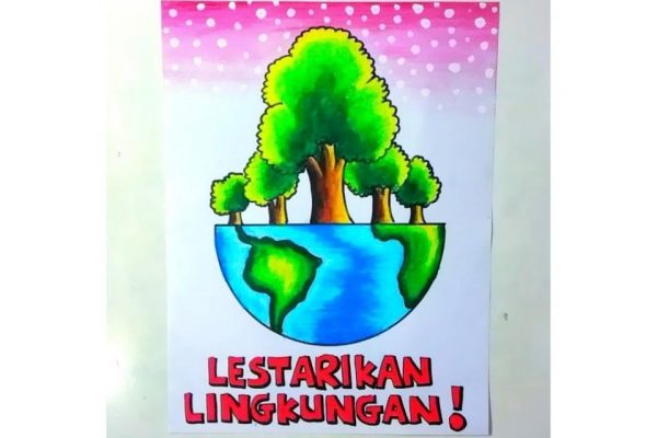 12 Contoh Gambar Poster Lingkungan Yang Mudah Digambar Yang Menarik Dan ...