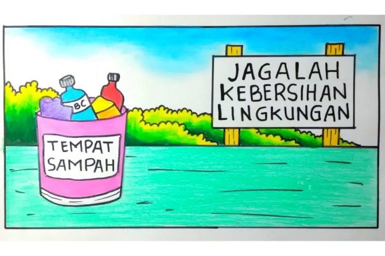 12 Contoh Gambar Poster Lingkungan yang Mudah Digambar yang Menarik dan ...