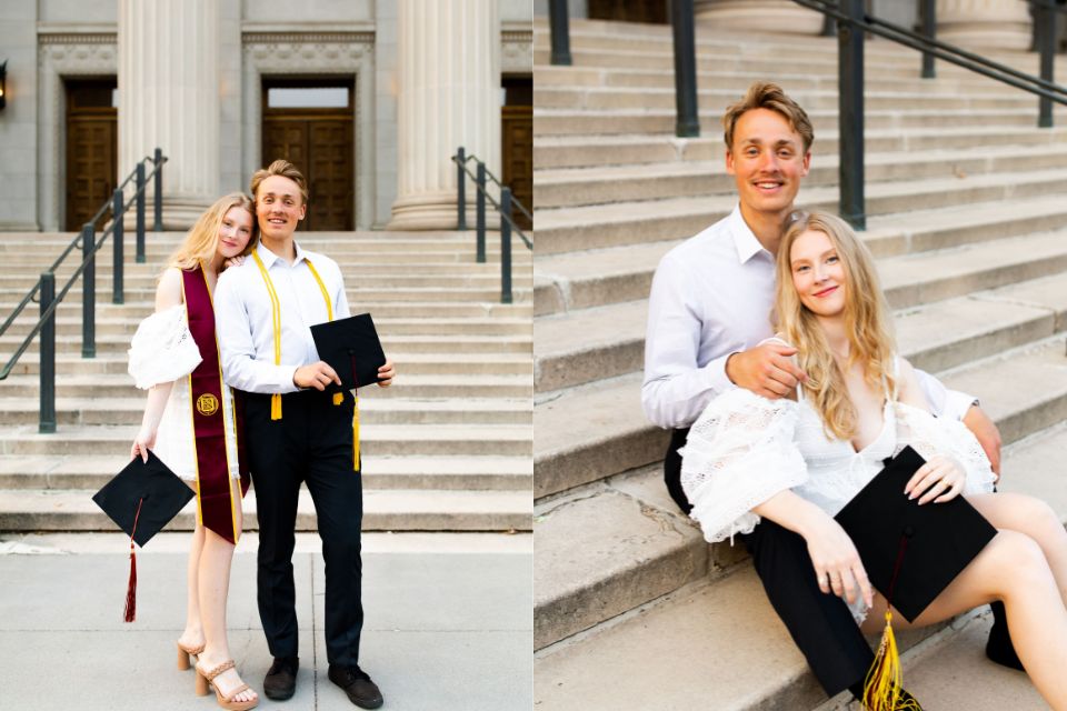 gaya foto wisuda bareng teman, sendiri dan pacar