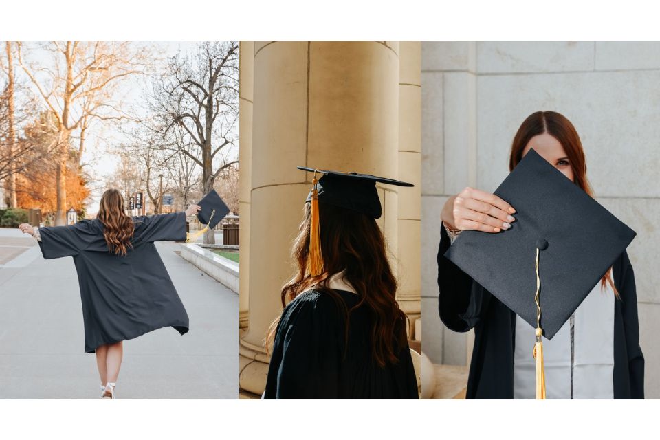 gaya foto wisuda bareng teman, sendiri dan pacar