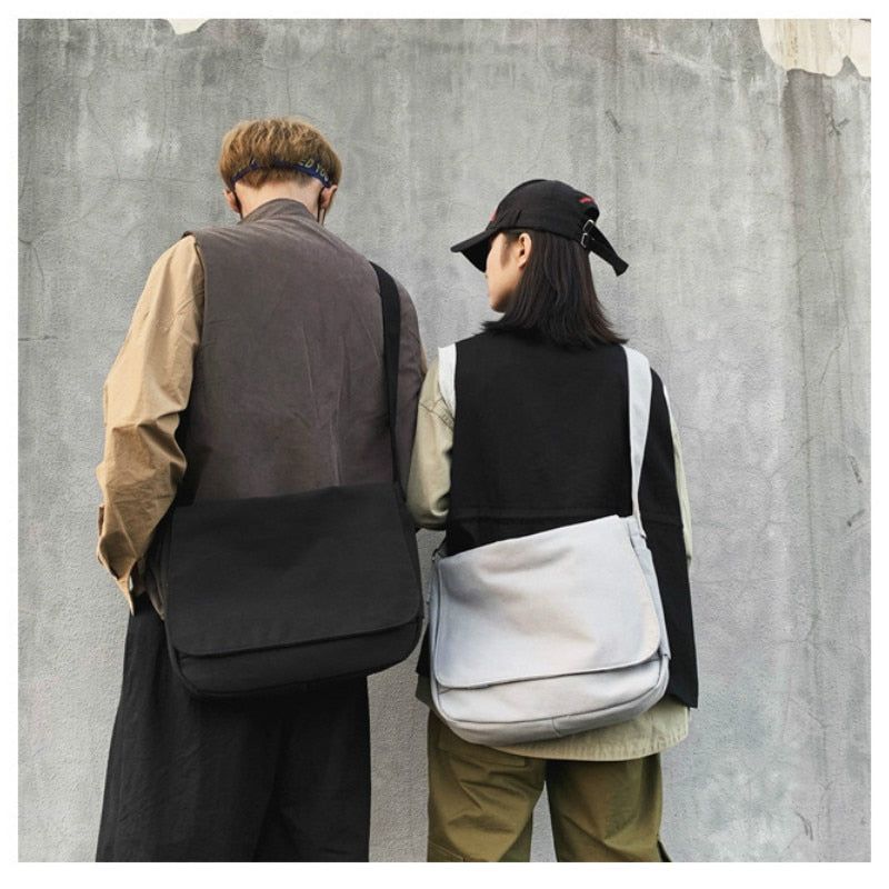 Japanese Canvas Shoulder Crossbody Bag for Women