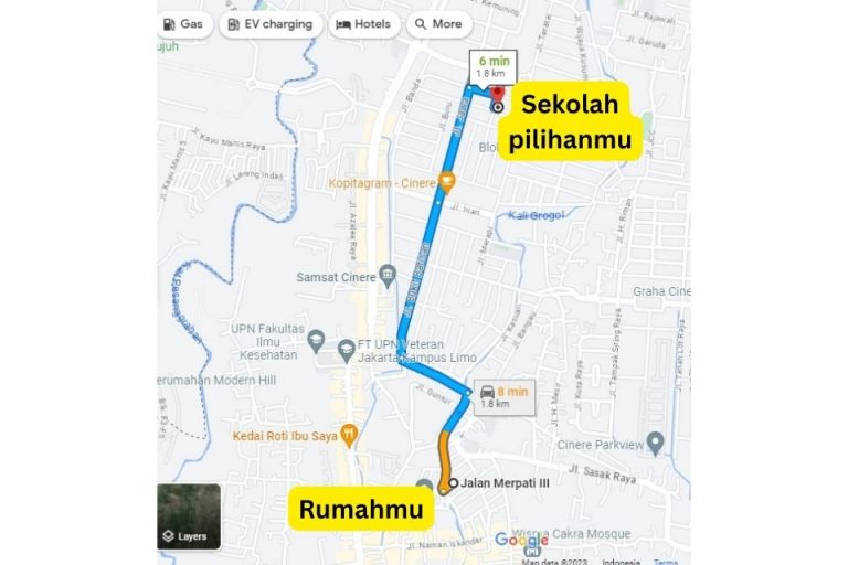 Mudah Ini Cara Mengetahui Jarak Rumah Ke Sekolah Lewat Google Maps Untuk Daftar Sekolah Ppdb