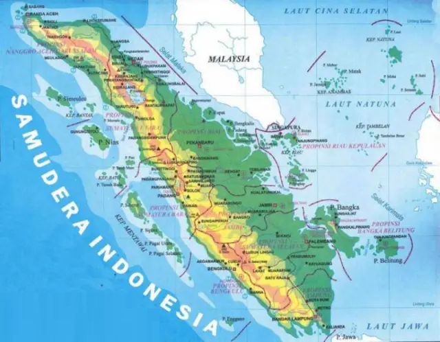 Nama Dataran Rendah dan Tinggi di Pulau Sumatra