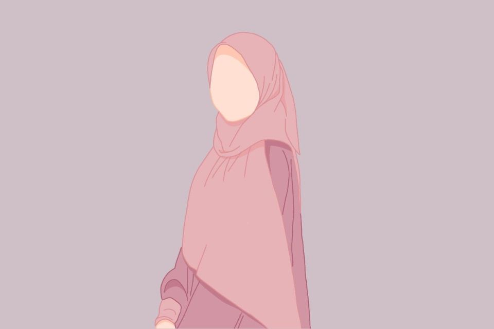 gambar kartun muslimah hijab