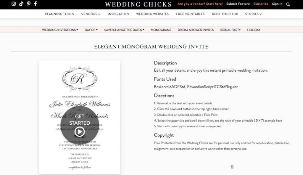 Wedding Chicks sebagai situs download template undangan pernikahan