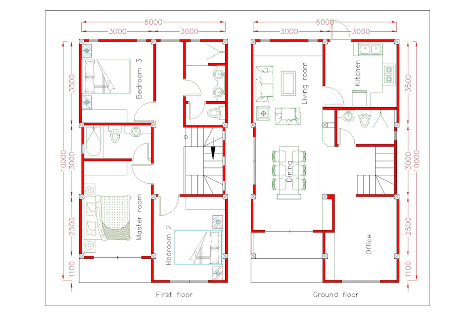 4 Desain Rumah Ukuran 6 x 10 Meter 2, 3, dan 4 Kamar Minimalis dan Keren