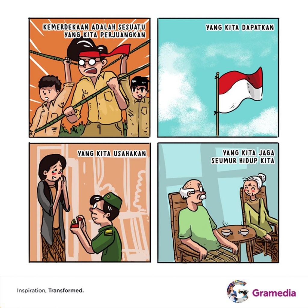 Contoh Komik Tema Kemerdekaan HUT RI dan Cara Membuatnya yang Menarik