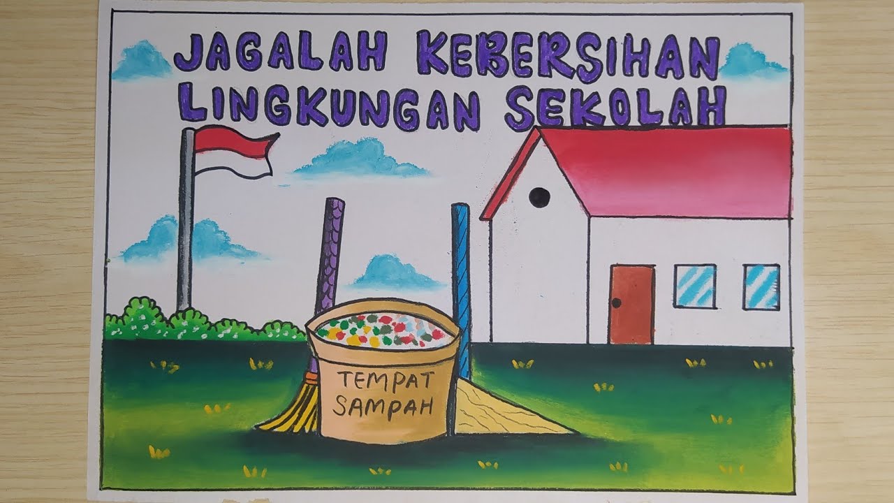 Contoh Poster Kebersihan Dan Pelestarian Lingkungan Sekolah Yang Hot