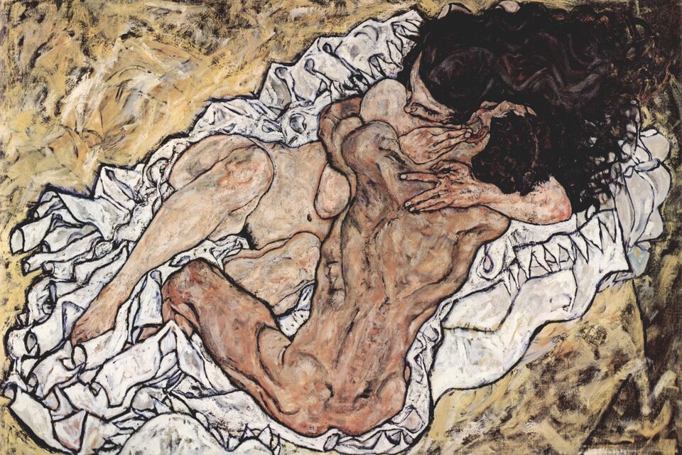 The Embrace karya Egon Schiele