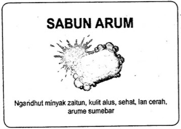 poster sabun bahasa Jawa