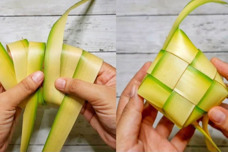 5 Cara Membuat Ketupat Lebaran Dari Janur Simpel Anti Gagal Yang Padat