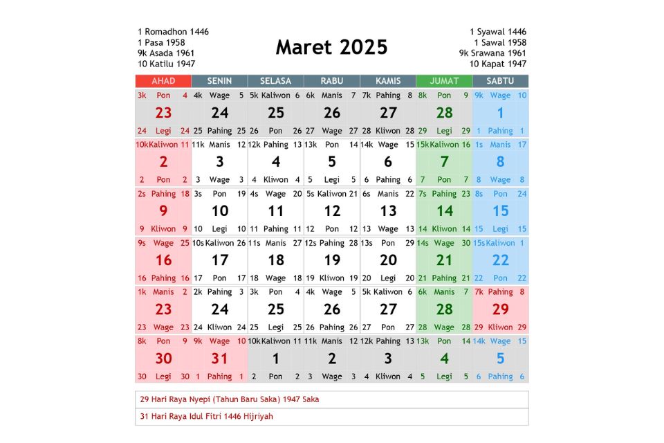 Kalender Jawa 2025
